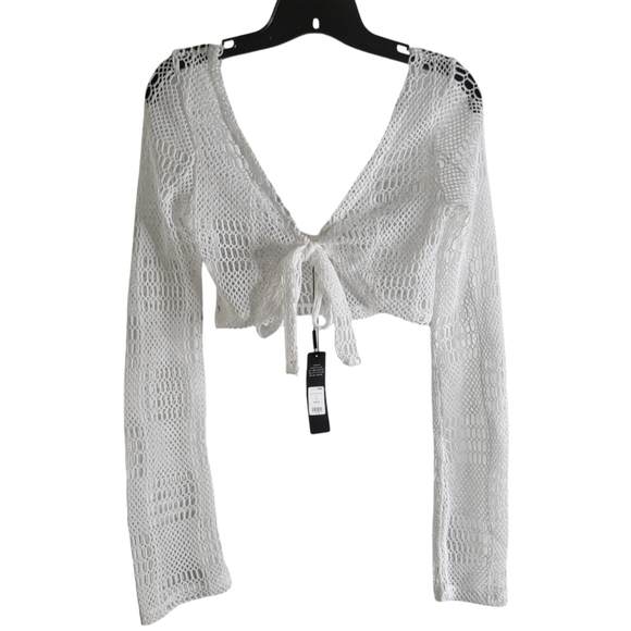 Fashion Nova Other - Fashion Nova White Swim Cover-Up